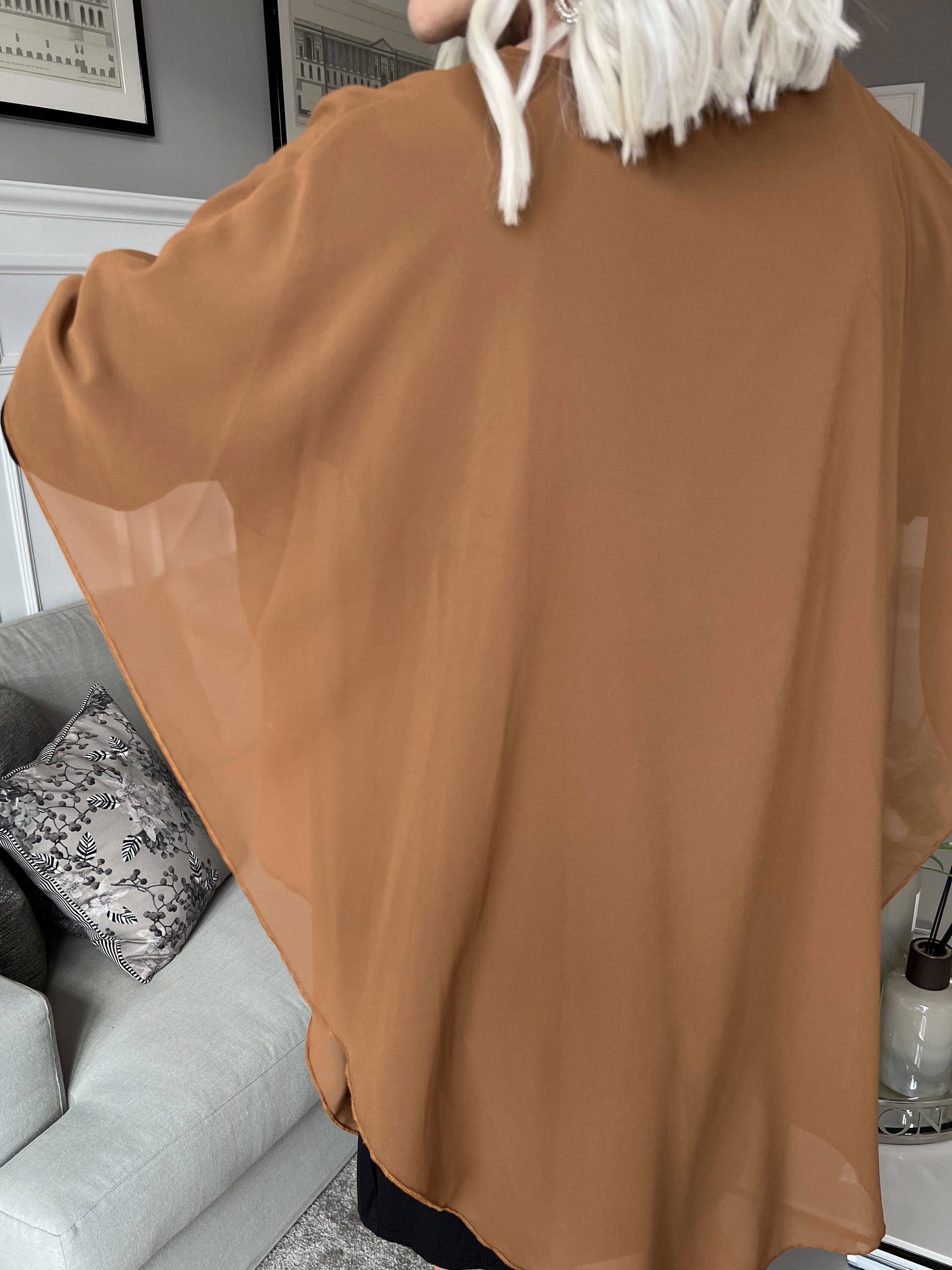 Kenya long sleeve - Tunikaklänning med chiffonglager